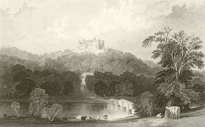 Belvoir Kasteel, Leicestershire door Thomas Allom